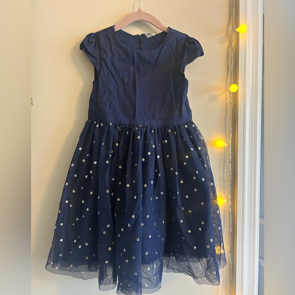 Oshkosh Girl 5T Navy Dress